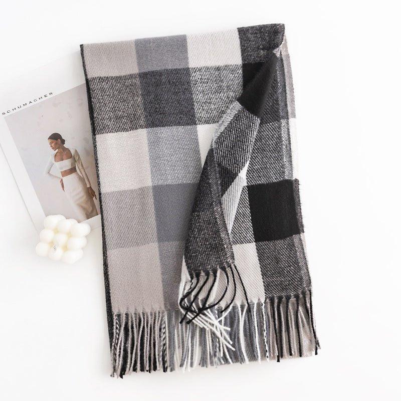 Trendy Cashmere - Feel Scarf for Women | Fashionable Warm Scarf for Fall & Winter | Cozy Shawl for Thanksgiving & Halloween - Coscosmos