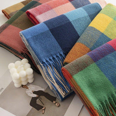 Trendy Cashmere - Feel Scarf for Women | Fashionable Warm Scarf for Fall & Winter | Cozy Shawl for Thanksgiving & Halloween - Coscosmos