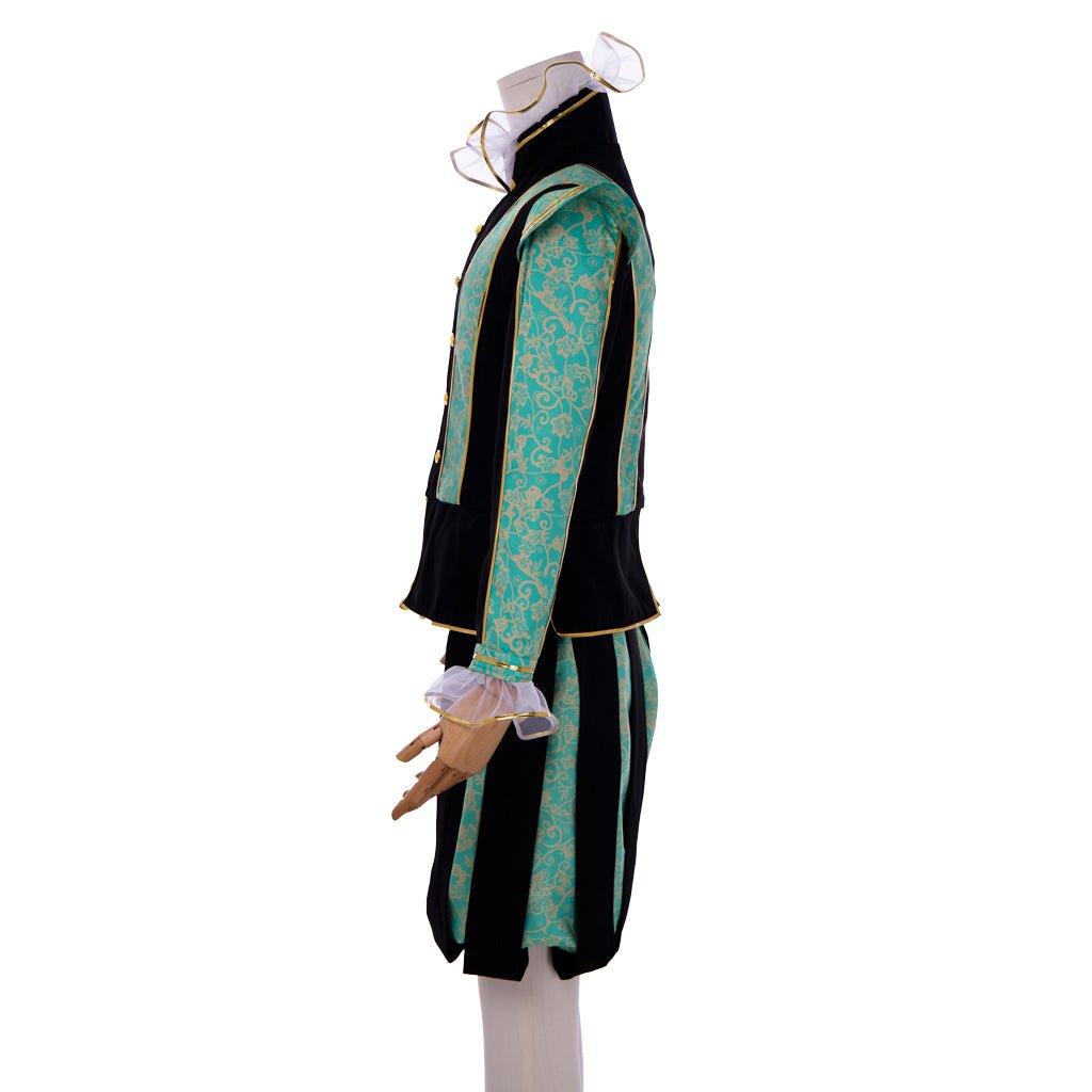 Tudor Court Noble Men's Costume - Elizabethan Prince Outfit with Hat | Coscomos Medieval Series - Coscosmos