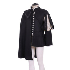 Tudor King Military Uniform with Cape - 18th Century Renaissance Noble Prince Costume | Coscomos - Coscosmos