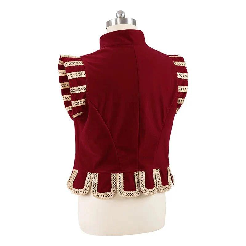 Tudor Prince Red Vest Costume - Medieval Renaissance Royal Nobleman Outfit for Men | Coscomos Cosplay Series - Coscosmos