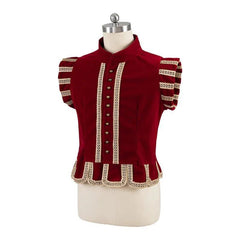 Tudor Prince Red Vest Costume - Medieval Renaissance Royal Nobleman Outfit for Men | Coscomos Cosplay Series - Coscosmos