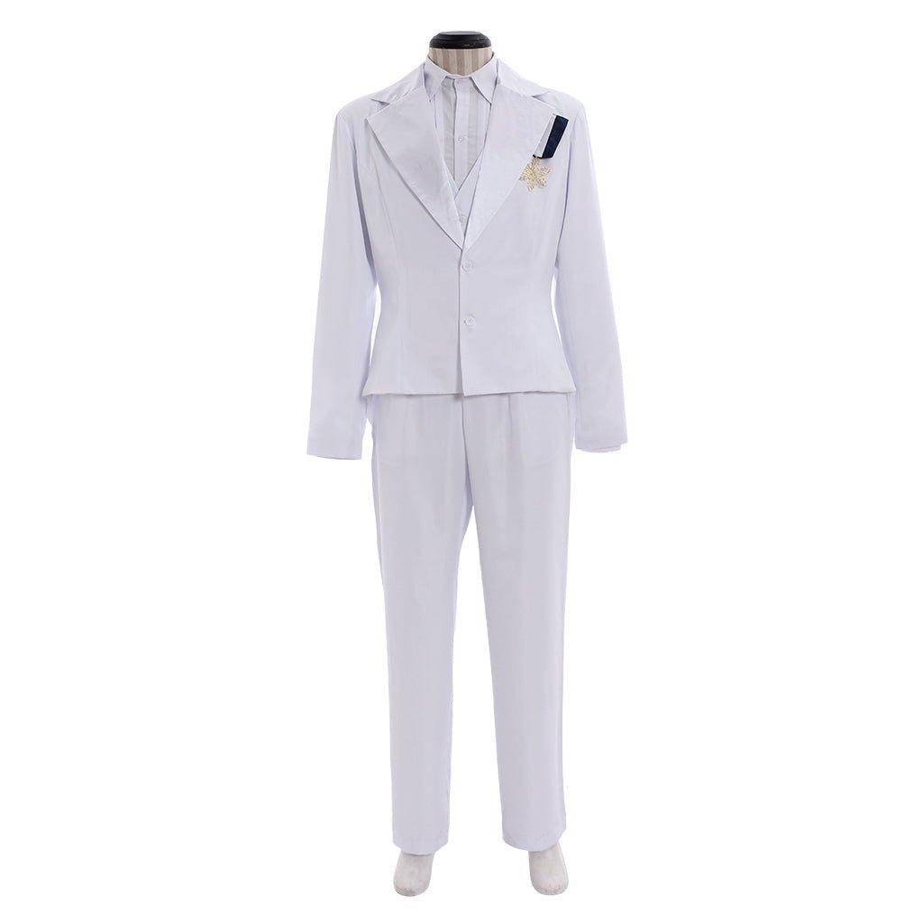 Tuxedo Mask Mamoru Chiba Wedding Dress White Cosplay Costume - Coscosmos