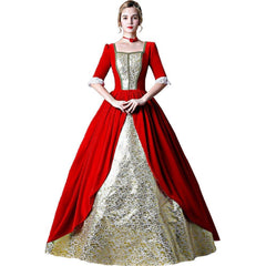 Victorian Christmas Gala Gown: French - Inspired Court Dress for Holiday Events - Coscosmos