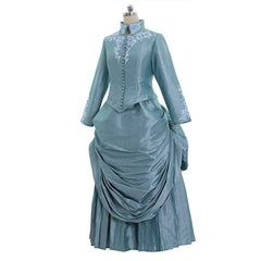 Victorian Day Dress Green Gown | Dracula - Inspired Vintage Tea Party & Ball Dress - Coscosmos