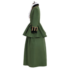 Victorian Green Knight Dress | Hunter Women Cosplay Costume for Masquerade & Daily Wear - Coscosmos