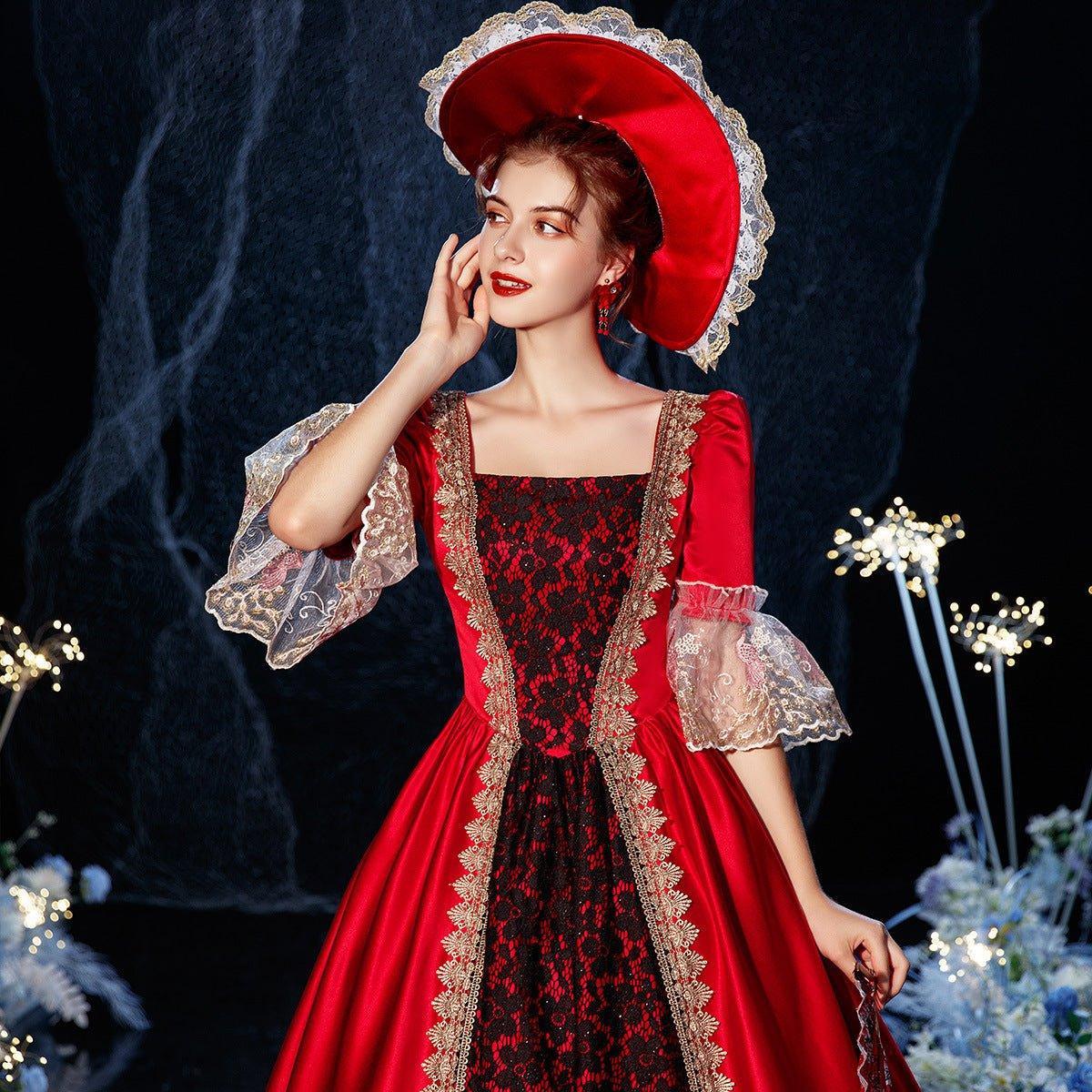 Victorian Halloween Gown: European Court Costume for Theatrical Events - Coscosmos