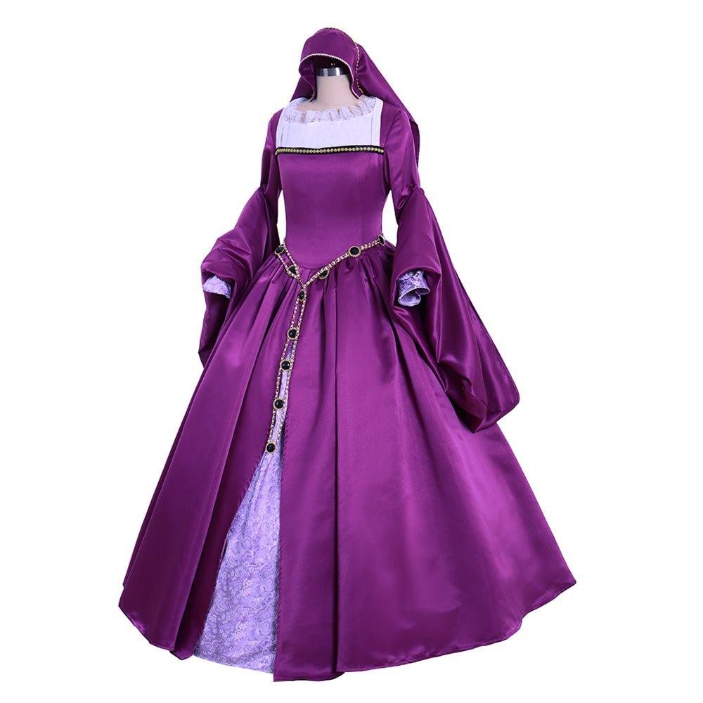 Victorian Queen Elizabeth Tudor Gothic Faire Dress | Tudor Period Cosplay Costume for Renaissance - Coscosmos