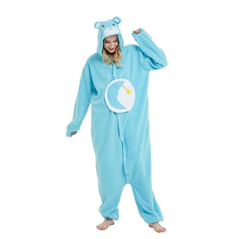 Violent Bear Couple Onesie Pajamas | Winter Thick Cartoon Animal Sleepwear for Women and Men | Coscomos - Coscosmos