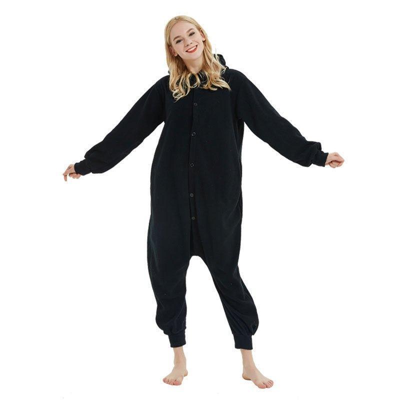 Violent Bear Couple Onesie Pajamas | Winter Thick Cartoon Animal Sleepwear for Women and Men | Coscomos - Coscosmos