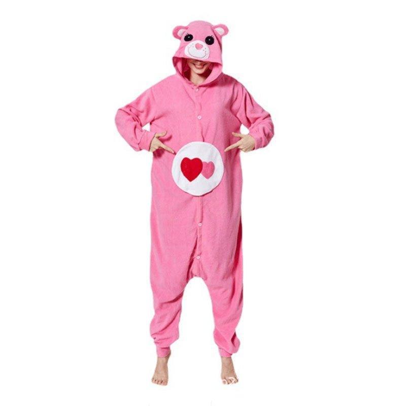 Violent Bear Couple Onesie Pajamas | Winter Thick Cartoon Animal Sleepwear for Women and Men | Coscomos - Coscosmos