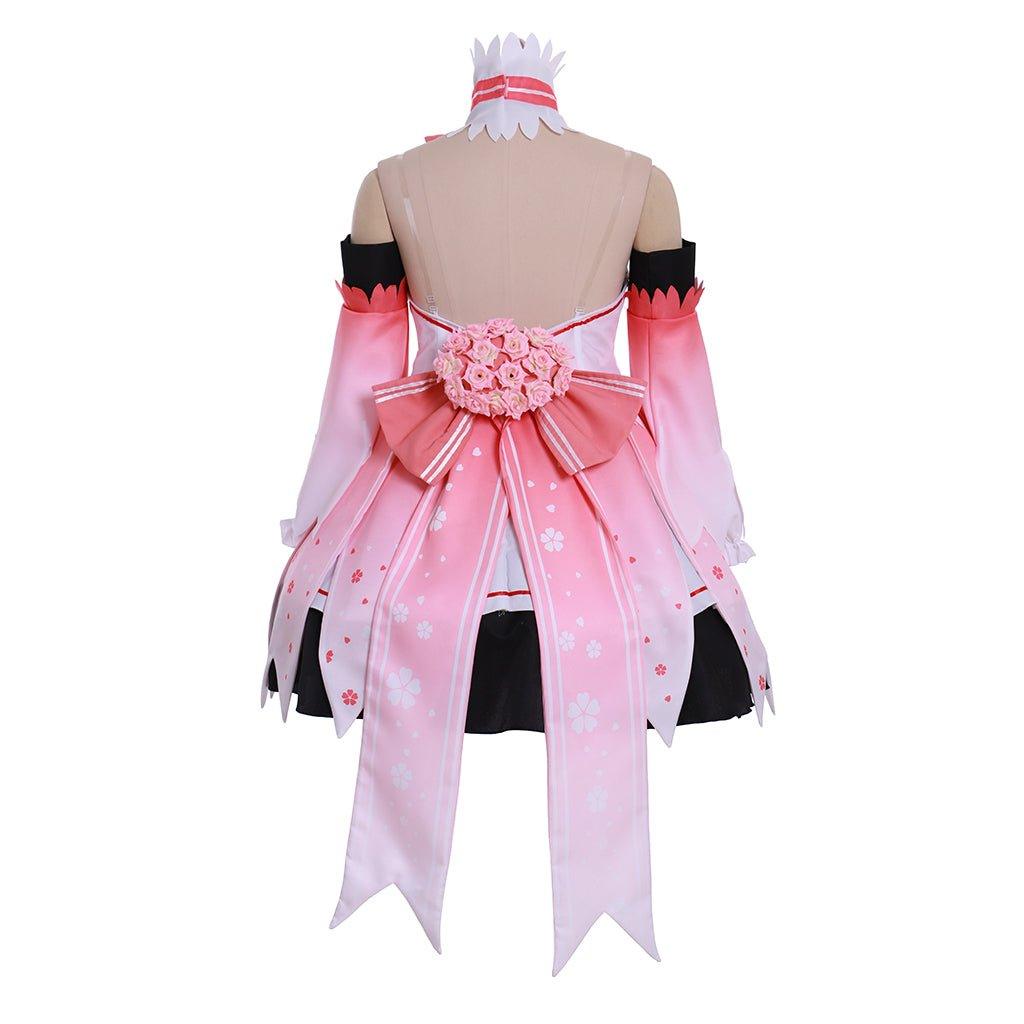 Vocaloid Hatsune Miku Sakura Miku Pink Dress Cosplay Costume - Coscosmos