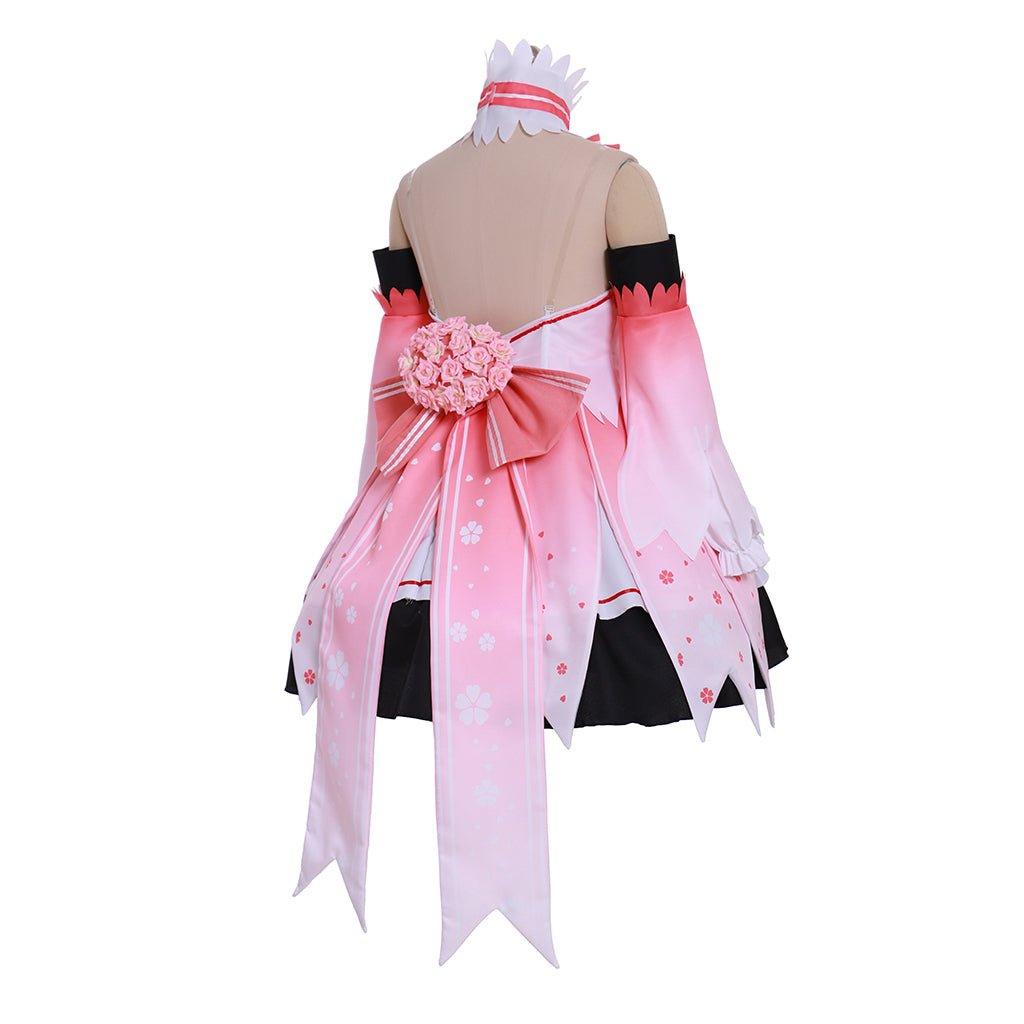 Vocaloid Hatsune Miku Sakura Miku Pink Dress Cosplay Costume - Coscosmos