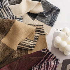 Women's Fashion Cashmere - like Scarf | Stylish Commuter Shawl | Cozy Wrap for Thanksgiving & Halloween - Coscosmos