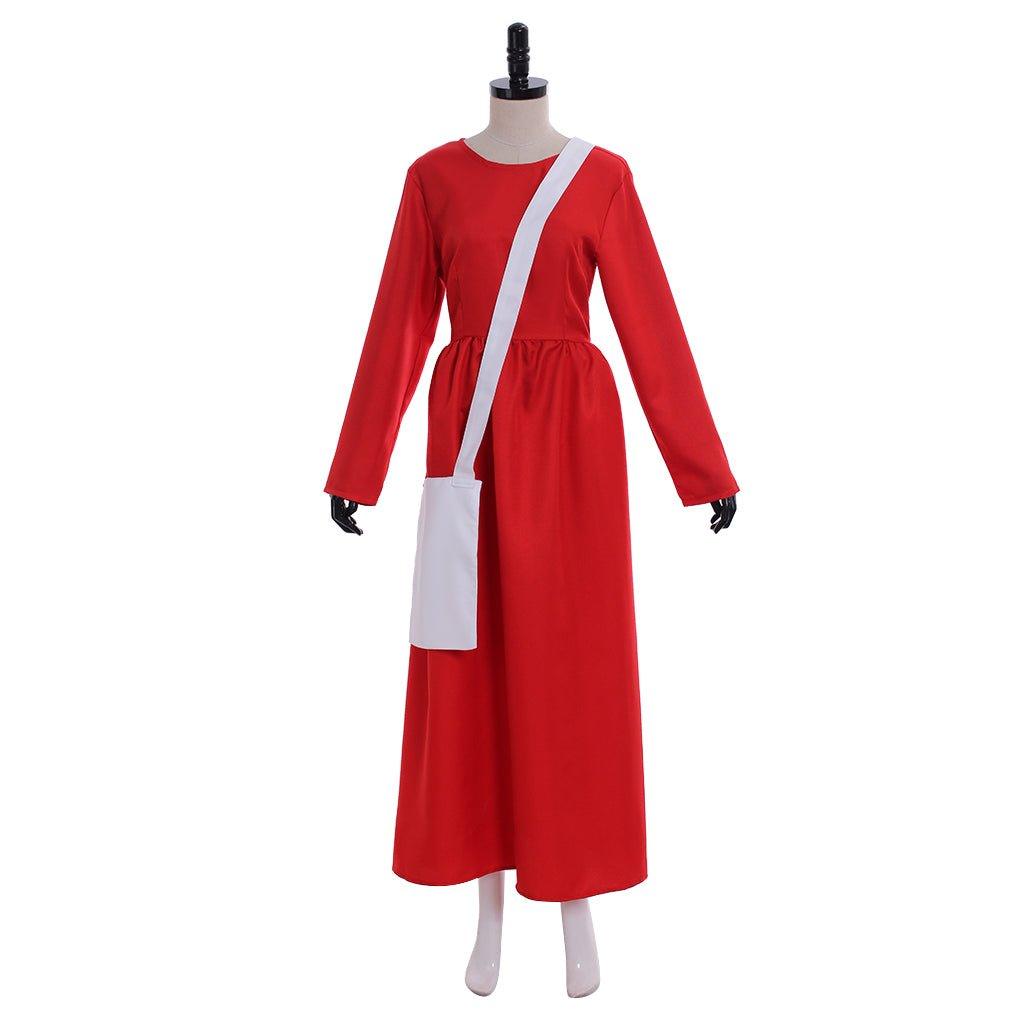 Women's Handmaid's Tale Costume - Red Hooded Cloak Robe for Halloween - Coscosmos