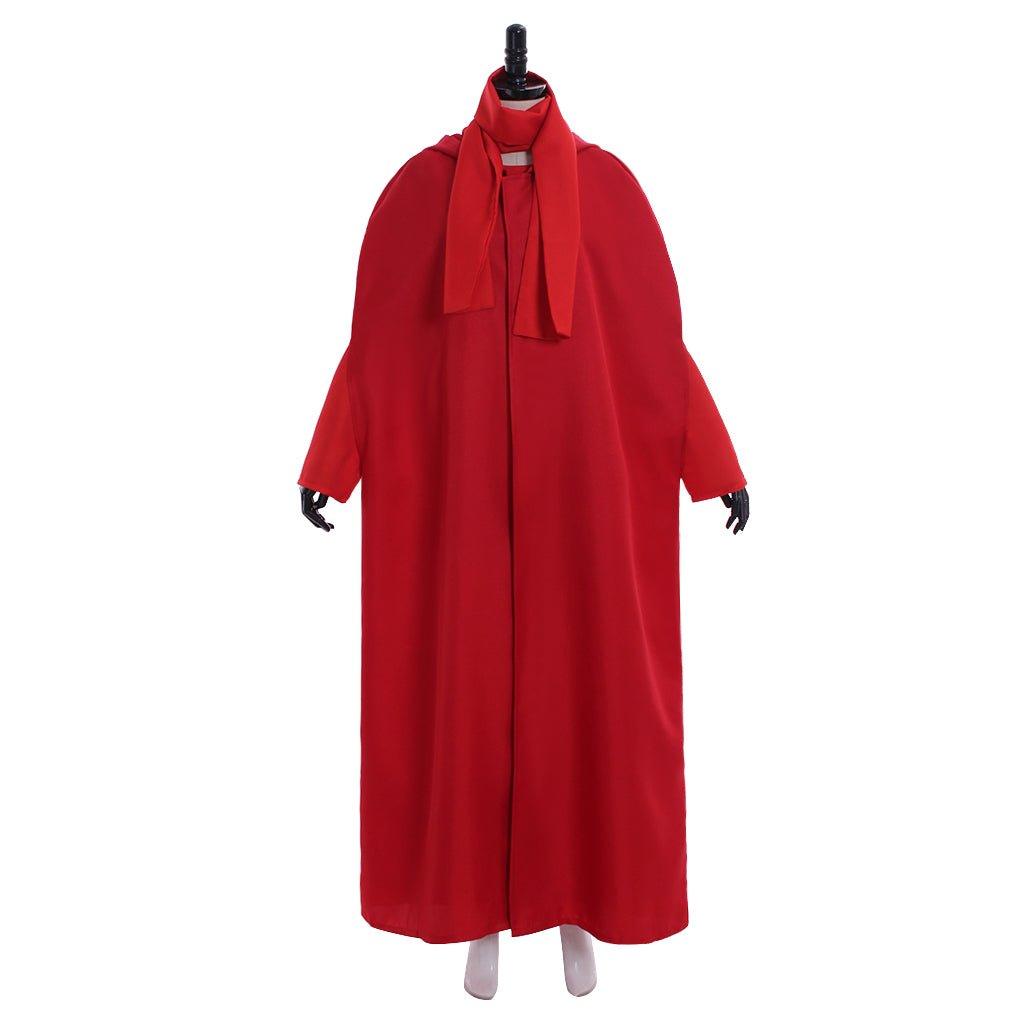 Women's Handmaid's Tale Costume - Red Hooded Cloak Robe for Halloween - Coscosmos