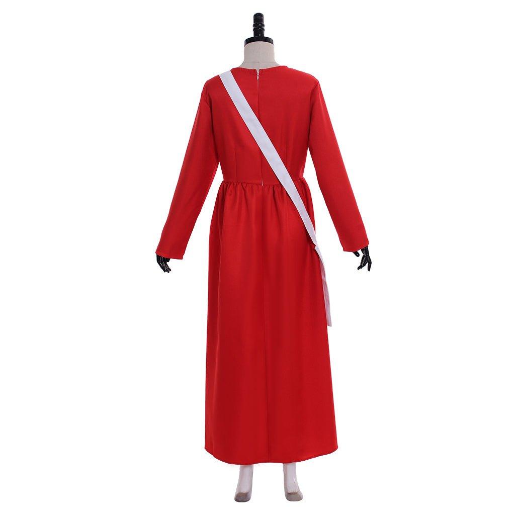 Women's Handmaid's Tale Costume - Red Hooded Cloak Robe for Halloween - Coscosmos