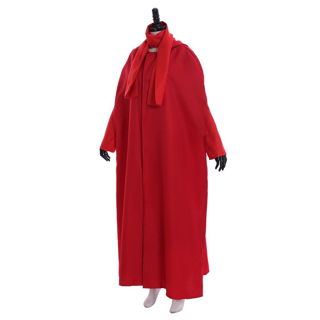 Women's Handmaid's Tale Costume - Red Hooded Cloak Robe for Halloween - Coscosmos