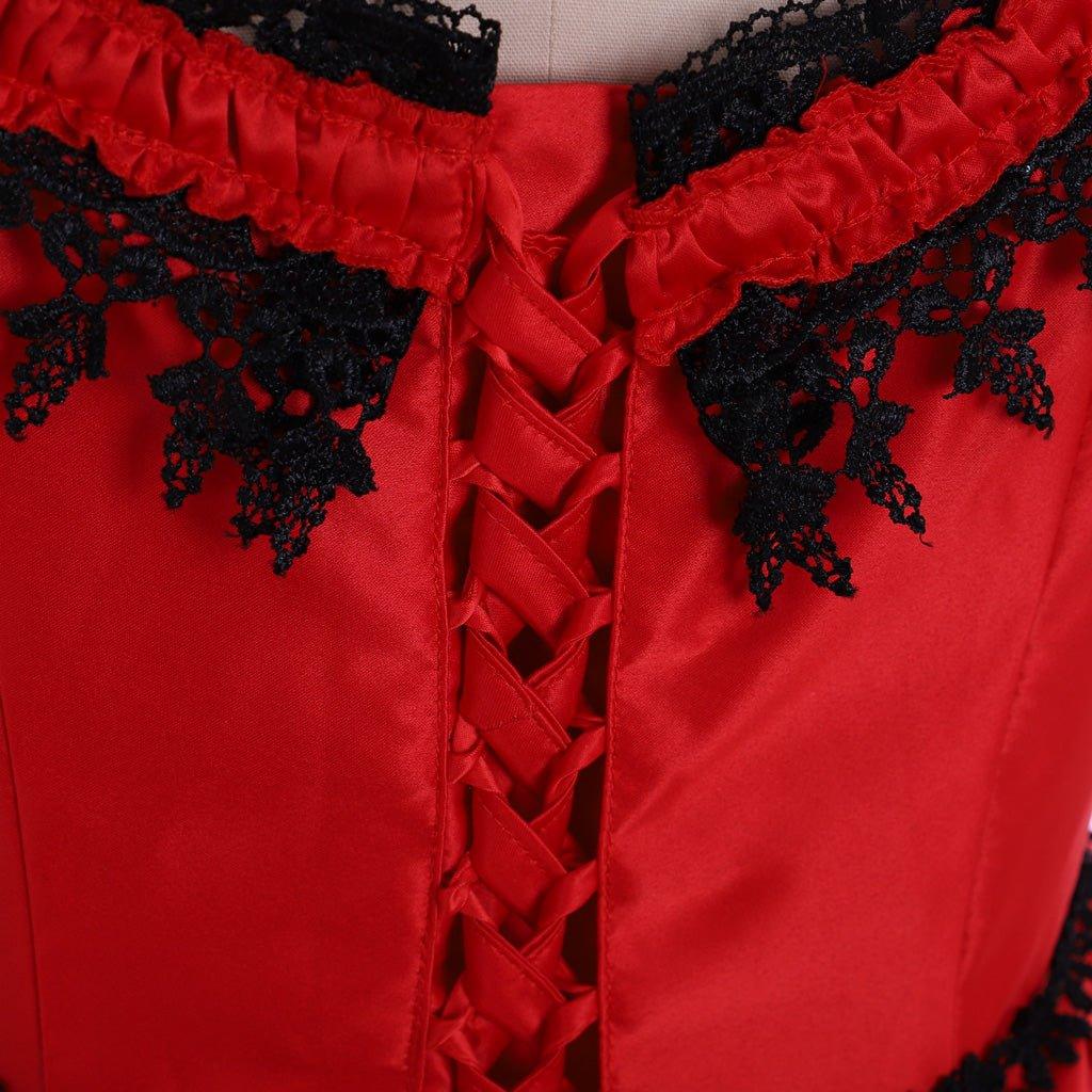 Women’s Historical Civil War Southern Belle Victorian Bustle Dress | Edwardian Gothic Vampire Costume - Coscosmos