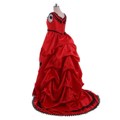 Women’s Historical Civil War Southern Belle Victorian Bustle Dress | Edwardian Gothic Vampire Costume - Coscosmos