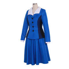 Women's Peggy Carter Cosplay Costume - 3pcs Blue Skirt Uniform | Movie and TV Series Cosplay Outfit | Coscomos - Coscosmos