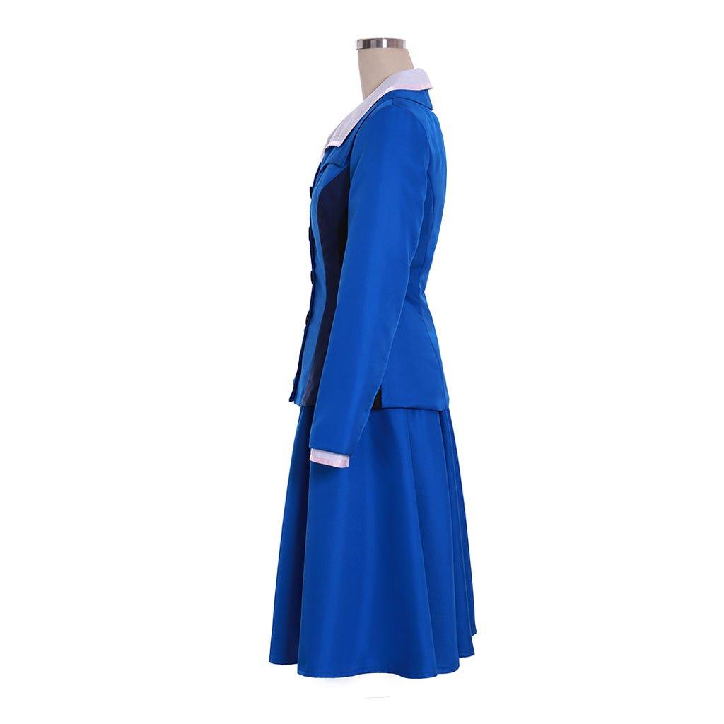 Women's Peggy Carter Cosplay Costume - 3pcs Blue Skirt Uniform | Movie and TV Series Cosplay Outfit | Coscomos - Coscosmos