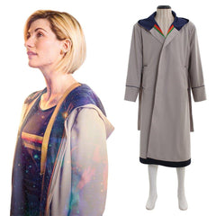 Women's Thirteenth Jodie Coat - Slim Fit Belted Doctor Costume Trenchcoat | Coscomos - Coscosmos