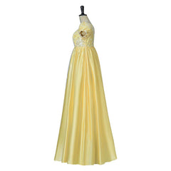 Yellow Sparkling Silk Empire Gown | Regency Style Cosplay Costume Inspired by Penelope Featherington - Coscosmos