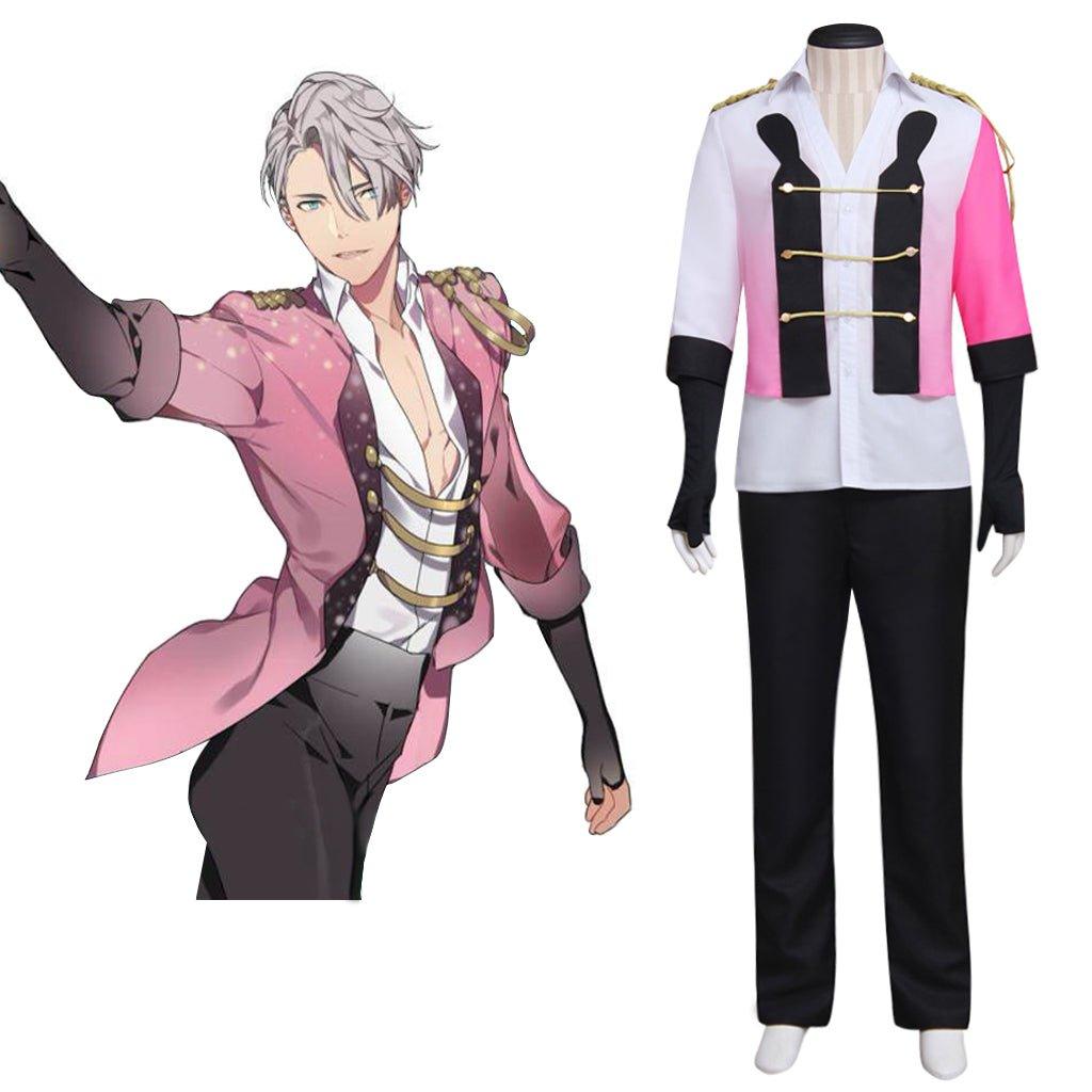 Yuri on Ice Victor Nikiforov Pink Stage Ice Skating Costume - Coscosmos